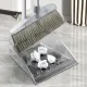 Broomstick and Dustpan Set Long Adjustable Handle and Dustpan Combo for Sweeping Pet Hair From Home Office Kitchen Hall Floors Indoor and Outdoor Cleaning,Sweeping,Cleaning Supplies 12.2*11.42*3.74 Gray