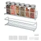 2-Piece Stainless Steel Spice Rack Wall Mounted for Home Organization, Silver