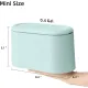 Trash Can - Sensor Trash Can - Sturdy - Countertop Waste Bin - Mini Trash Can - Desktop - Tabletop Waste Bin - Plastic Trash Can - Bathroom Waste Bin - Recycling Waste Bin - Car Trash Can - Blue - Office Trash Cans - Home / Office