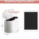 Trash Can - Small Trash Can with Sensor - Sturdy - Countertop Waste Bin - Mini Trash Can - Desktop - Tabletop Waste Bin - Plastic Trash Can - Bathroom Waste Bin - Recycling Waste Bin - Car Trash Can - White - Office Waste Bins - Home / Office