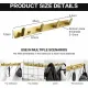 Wall Gold, Bedroom Kitchen, Towel Rack Entrance Coat Rack Coat Hook with 4 Hooks Mounted Bathroom Coat Rack