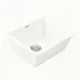 Cefito Kitchen Sink 55x45cm Granite Stone Sink Single Bowl White