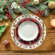 Placemats - Set of 4 - Round snowflake placemats - Round Christmas placemats - Restaurant decoration placemats