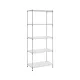 Artiss 5-Tier Kitchen Rack Shelf Shelving Unit 60x35x150CM Adjustable Metal Storage Shelves Silver