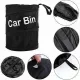 Black Portable Collapsible Car Bin | Trash Can| Bin| Car Bin | Car Accessories | Rubbish Bin | Car Gadgets | Storage Basket | Pop-up Leak Proof Trash
