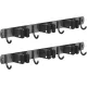 2 Pack Mop and Broom Holder Wall Mount, Non-slip Broom Hanger Wall Mount, Heavy Duty Mop Broom Organizer for Kitchen Garden Garage Laundry Room Wall Decor Organization and Storage Black 3R4H