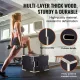 3 in 1 Plyometric Jump Box, 16/14/12 Inch Wooden Plyo Box, Platform & Jumping Agility Box, Anti-Slip Fitness Exercise Step Up Box for Home Gym Training, Conditioning Strength Training, Black
