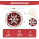 Placemats - Set of 4 - Round snowflake placemats - Round Christmas placemats - Restaurant decoration placemats