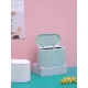 Trash Can - Sensor Trash Can - Sturdy - Countertop Waste Bin - Mini Trash Can - Desktop - Tabletop Waste Bin - Plastic Trash Can - Bathroom Waste Bin - Recycling Waste Bin - Car Trash Can - Blue - Office Trash Cans - Home / Office