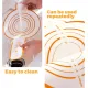 3 Pieces Oven Baking Mat - Bread Sling - Multifunctional - Silicone - Sling Baking Mat with Long Handle - Bread Baking Mat - Reusableh Oven Liner with Long Handles - Suitable for air fryer, oven and microwave - 52.5×21.5×0.07cm