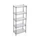 Artiss 5-Tier Kitchen Rack Shelf Shelving Unit 55x30x150CM Adjustable Metal Storage Shelves Black