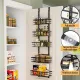 4 Tier Adjustable Baskets Over Door Pantry Organiser for Home Kitchen