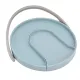 Kitchen Storage Turntable Non Skid Kitchen Spice Beverage Pull Out Organizer Rack for Kitchen Cabinets PantryBlue