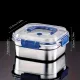 Silver 4PCS stainless steel food storage containers,airtight containers,meal prep containers,stackable food storage,Australian kitchen,leakproof food containers,reusable lunch containers