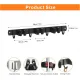 2 Pack Mop and Broom Holder Wall Mount, Non-slip Broom Hanger Wall Mount, Heavy Duty Mop Broom Organizer for Kitchen Garden Garage Laundry Room Wall Decor Organization and Storage Black 3R4H