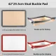 2-piece set (Gray Edge Yellow Background + Red Edge White Background) Non-stick Silicone Baking Mat for Oven & Microwave | Reusable, Thickened Fiber Baking Pad for Macarons, Cookies, Bread, Roasting Chicken, and More