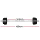 Everfit 58kg Barbell Set Weight Plates Bar Lifting Bench 168cm