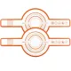 2 Pieces Oven Baking Mat - Bread Sling - Multifunctional - Silicone - Sling Baking Mat with Long Handle - Bread Baking Mat - Reusable Oven Liner with Long Handles - Suitable for air fryer, oven and microwave - 52.5×21.5×0.04cm