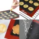 2 pcs Non Stick Baking Pan Glass Fiber Oven Mat Cake Mat Silicone Baking Pad Baking Pastry Tools