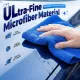 Microfiber Towels for Cars, Microfiber Cleaning Cloth, All-Purpose Microfiber Towels, Cleaning Rags for Cars, Hoe, Free from Streaks/Lint/Scratch, Blue, 12" x 12" (15-Pack)