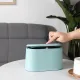 Trash Can - Sensor Trash Can - Sturdy - Countertop Waste Bin - Mini Trash Can - Desktop - Tabletop Waste Bin - Plastic Trash Can - Bathroom Waste Bin - Recycling Waste Bin - Car Trash Can - Blue - Office Trash Cans - Home / Office