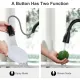Black Kitchen Faucet, Stainless Steel Pull-Down Sprayer Sink Mixer Tap, 2 Spray Modes Kitchen Mixer Tap, High Spout And