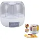Rotating Storage Container - 5 KG - Storage Container - Food Container - Storage Jar - Food Dispenser - Cornflakes Dispenser - Cereal Dispenser - Rice Dispenser - BPA Free - For Breakfast Cereals - Rotating Food Dispenser With 6 Compartments - Kitchen Org