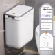 Wall Mounted Trash Bin Press Top Trash Bin Large Capacity Bin Bathroom Bin - White - Size large
