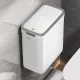 Wall Mounted Trash Bin Press Top Trash Bin Large Capacity Bin Bathroom Bin - White - Size large