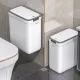 Wall Mounted Trash Bin Press Top Trash Bin Large Capacity Bin Bathroom Bin - White - Size large