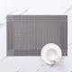 Placemats Washable Easy to Clean PVC Placemat for Kitchen Table Heat-resistand Woven Vinyl Table Mats （4pcs）