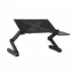 Artiss Laptop Stand Aluminium Computer Riser Foldable Lap Desk Bed Table Black