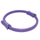 Multicolor Yoga Circle Crescent Handle Pilates Ring for Body Toning Exercise - Purple