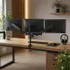 Triple Monitor Mount Stand – Desk Clamp with 3 Adjustable Arms for Multi-Screen Setup
