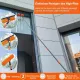 2-in-1 Window Squeegee with Telescopic Handle, 4.5m, Gray - Effective Cleaning for High Windows, Cars, Showers, Indoors & Outdoors