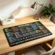 Excel Cheat Sheet Desk Pad Mat, 11.8x31.5in Large Waterproof Mouse Pad for Gaming & Office, Computer mat with excel Shortcuts