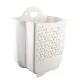 Collapsible Hanging Laundry Basket PP Wall Mounted Collapsible Laundry Hamper for Laundry Dorm Room (Large White)