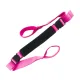 Yoga Strap Yoga Stretching Strap Premium Fitness Portable Exercise Dance - Rose Red