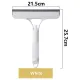 3 in 1 Window Cleaning Scraper, Cleaner Window Squeegee with Sprayer, Squeegee and Scrubber Spray Bottle Window Squeegee for Shower Glass,Mirrors(Yellow+White)