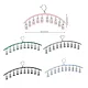 3PCS Windproof Clothes Drying Rack Balcony Hanger Pantyhose Underwear Clips - Black