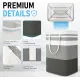Freestanding Laundry Basket Collapsible Laundry Hamper 2-Pack Large Clothes Storage Bin Foldable Laundry Baskets for Bedroom, Bathroom, Laundry Room