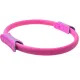 Multicolor Yoga Circle Crescent Handle Pilates Ring for Body Toning Exercise - Pink
