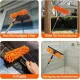 2-in-1 Window Squeegee with Telescopic Handle, 4.5m, Blue - Effective Cleaning for High Windows Cars Showers Indoors Outdoors