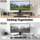 Artiss Dual Monitor Stand 100cm Riser Large Laptop Stand Desk Organiser Black