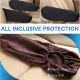 2Pcs Universal Armrest Cover for Car, Car Front Seat Armrest Covers Replacement, Elastic Fabric Car Arm Rest Handle Protective Cover for Automotive Truck Vehicle Interior Accessories, Black