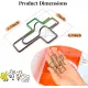 Paperclip Pen Holder, Metal Pen Holder for Notebook - 8 Pcs Cross Shaped Pen Clips Planner Accessories Office Supplies (Only for Pens with a Thickness of Less Than 0.5 Inches)