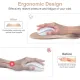 Gel mouse pad - mouse pad with wrist rest - Gaming Mouse Pad - Mouse Pad with Memory Foam Wrist Rest and Non-Slip Base - Non-Slip - Desk Accessories for Office - Office - For Computer, Cafe, Home & Office - 26 × 19.5 cm - Gradient Apricot