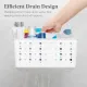 Shower Caddy Portable, Cleaning Supplies Caddy Organizer with Handle and Adjtable Dividers, Plastic Shower Basket for Dorm Room Essentials, College, Bathroom, White, 1 Pack