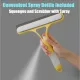 Recyclable Silicone Window Squeegee Kit, 3 in 1 Window Cleaning Scraper, Squeegee and Scrubber with Spray, Window Cleaning Scrapersqueegee, for Car, Home, Kitchen (White-1pcs)