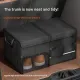 White Car Boot Organiser - Foldable Waterproof Large Capacity Trunk Storage Box, Space Saving Vehicle Cargo Storage for Groceries, Tools and Travel Essentials